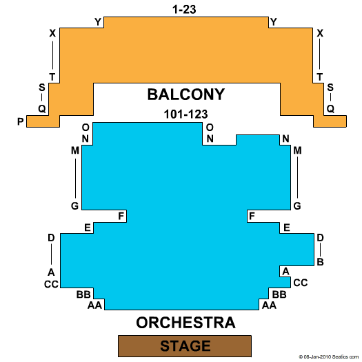 Tower Theatre Seating Chart